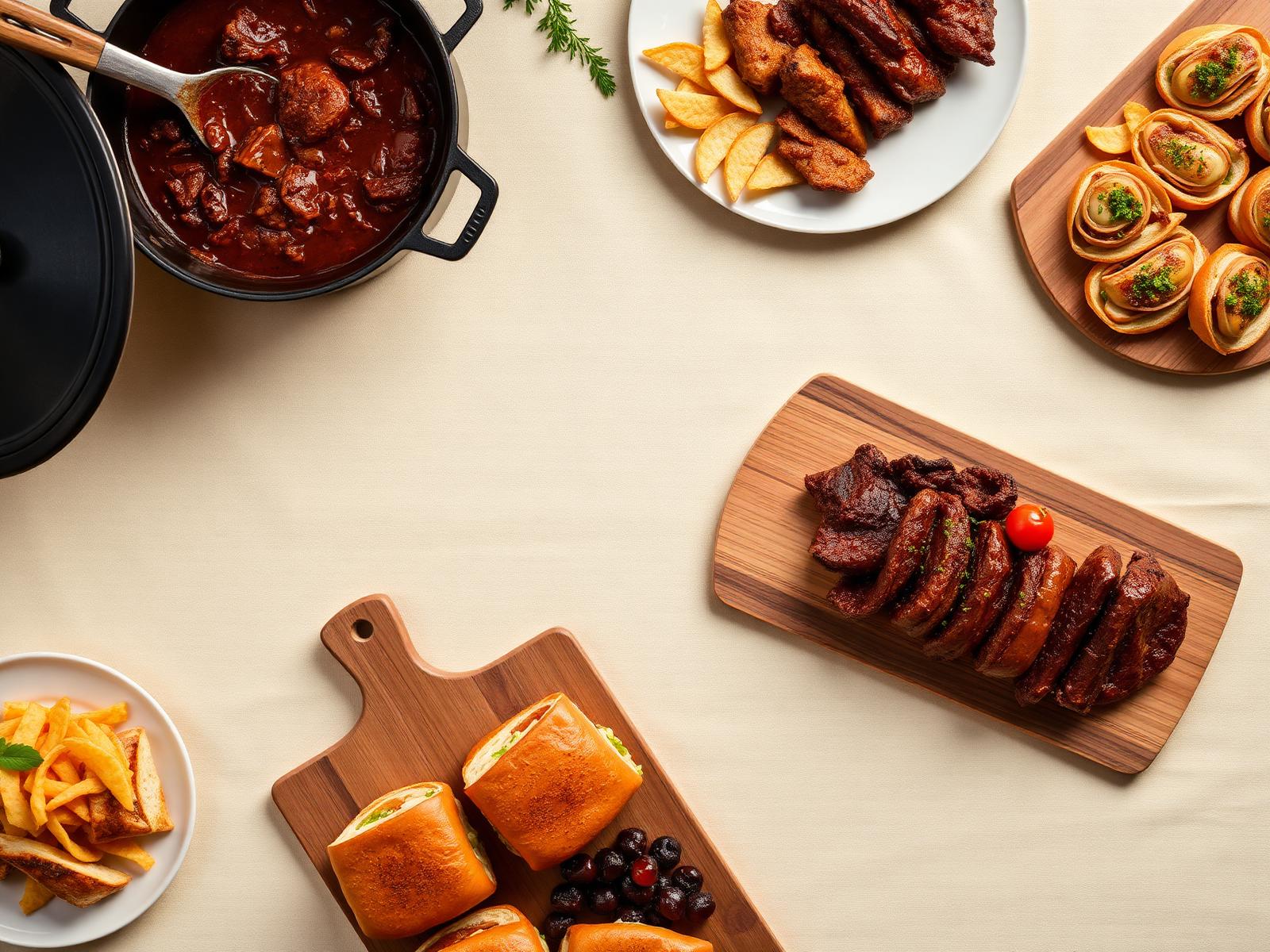 A spread of authentic South African catering by Jules Kitchen