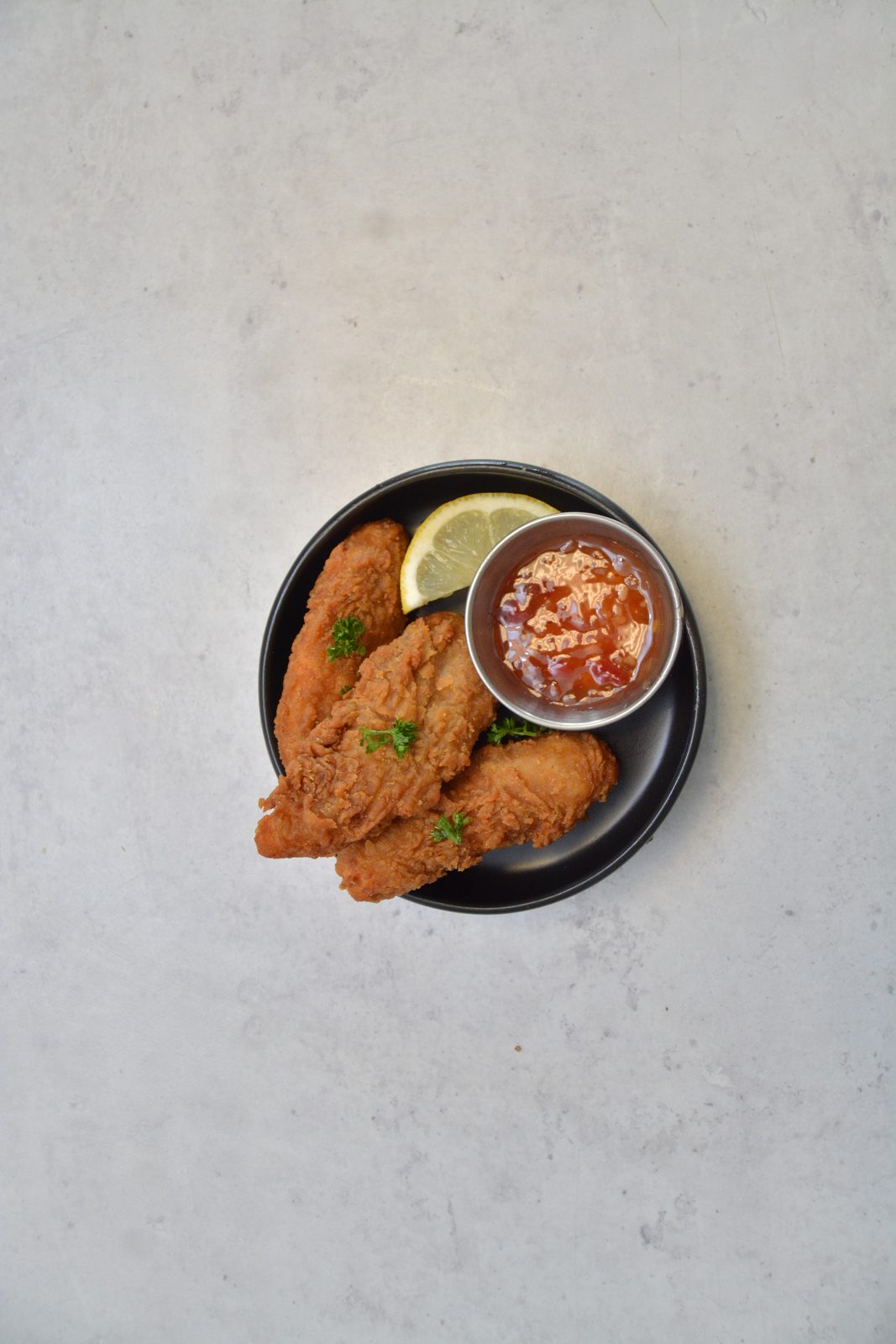 Schnitzel with Chips & Salad