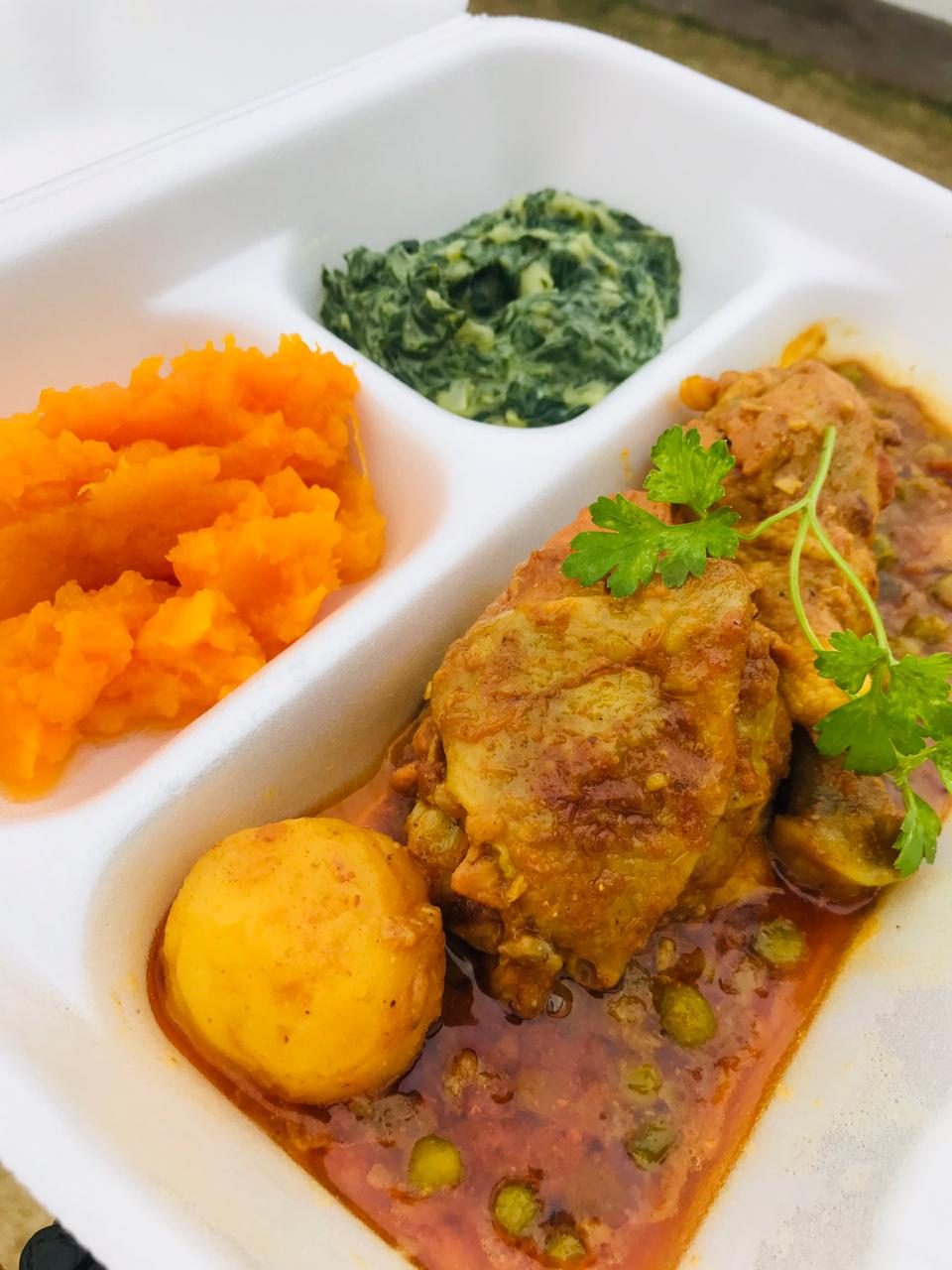 ¼ Chicken & Wors